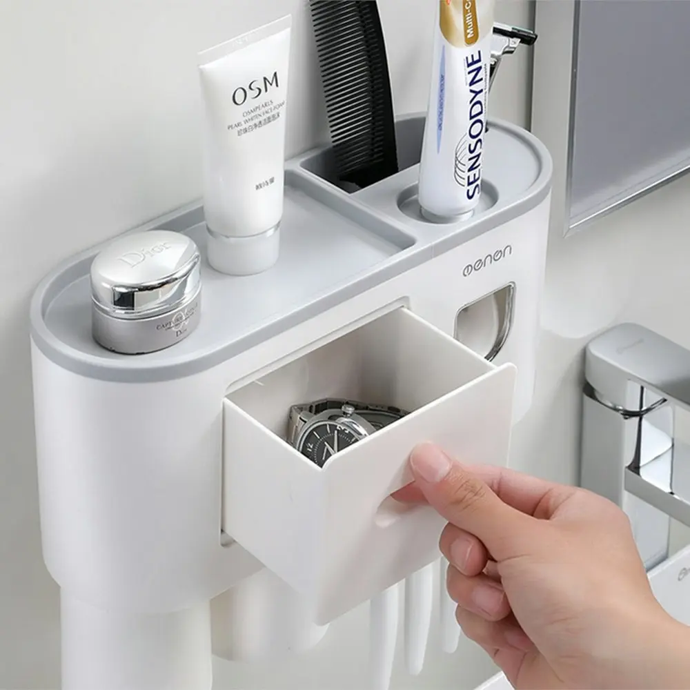 Automatic Toothpaste Dispensers Squeezer Kit-white