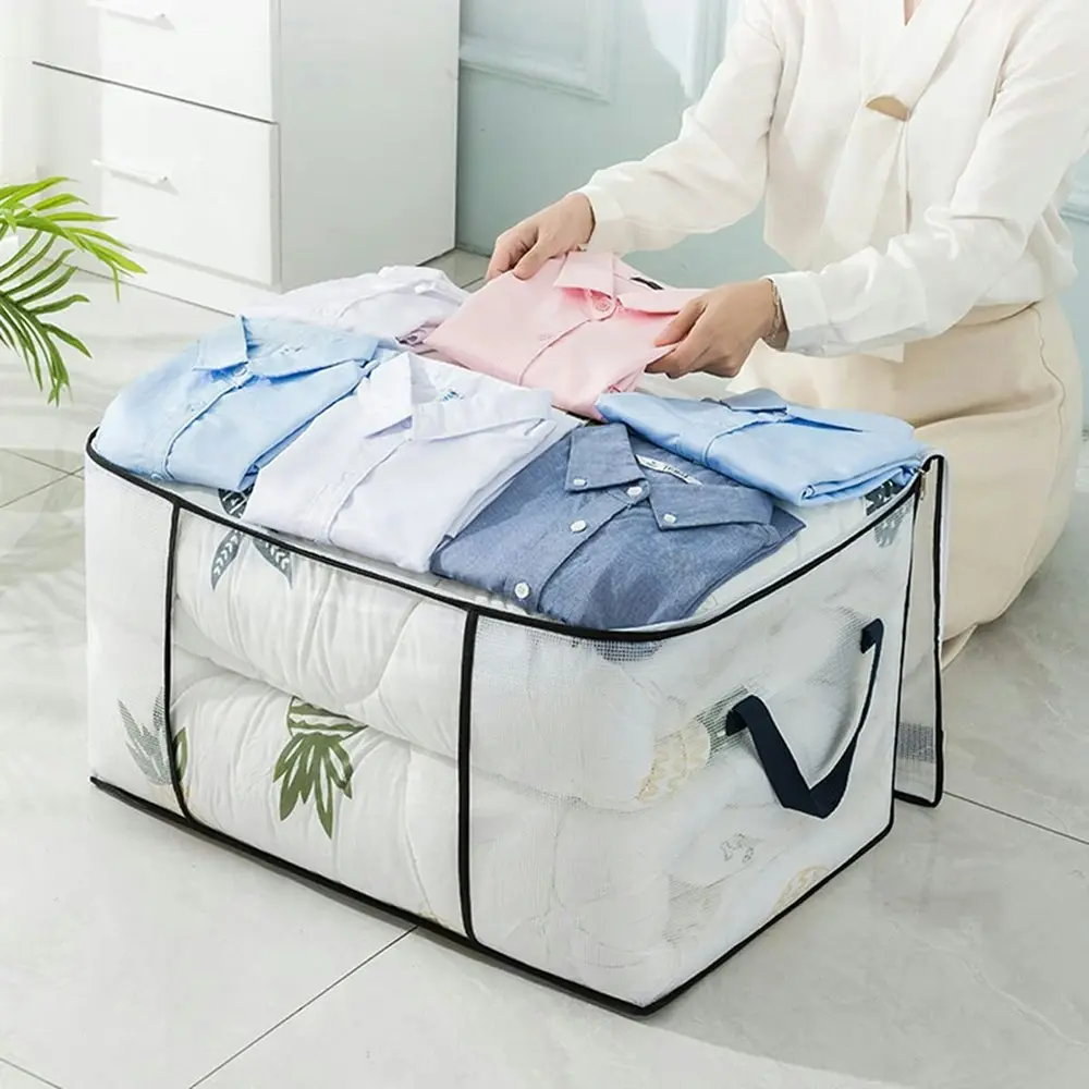 3 Packs Transparent Clothes Closet Storage Bag