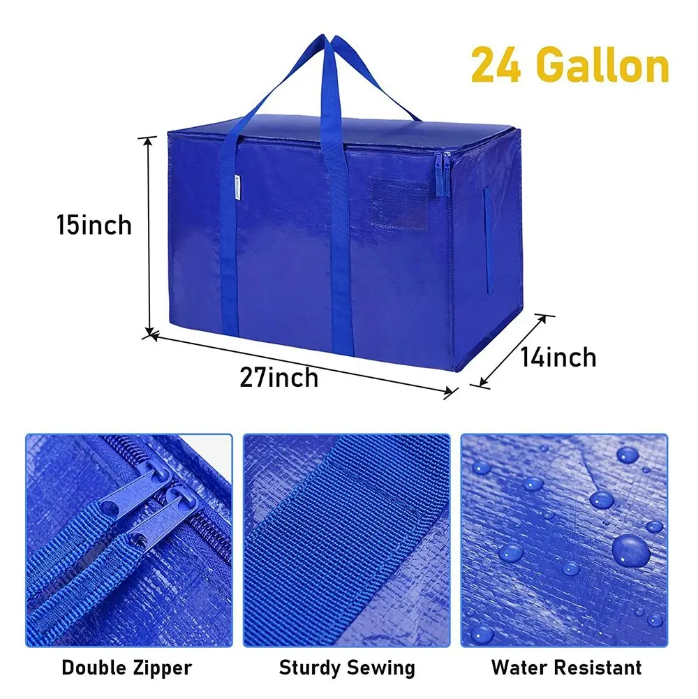 Extra Large Moving Bags With Zippers & Carrying Handles