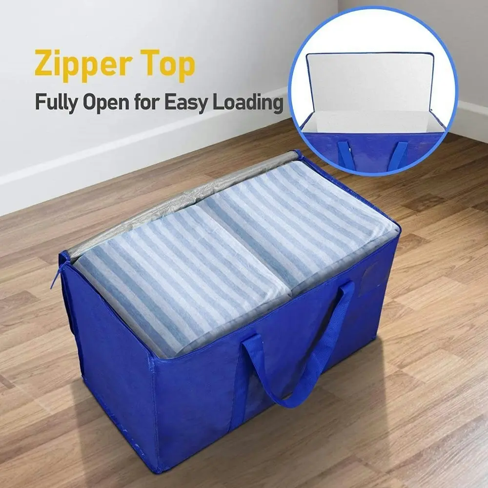 Extra Large Moving Bags With Zippers & Carrying Handles