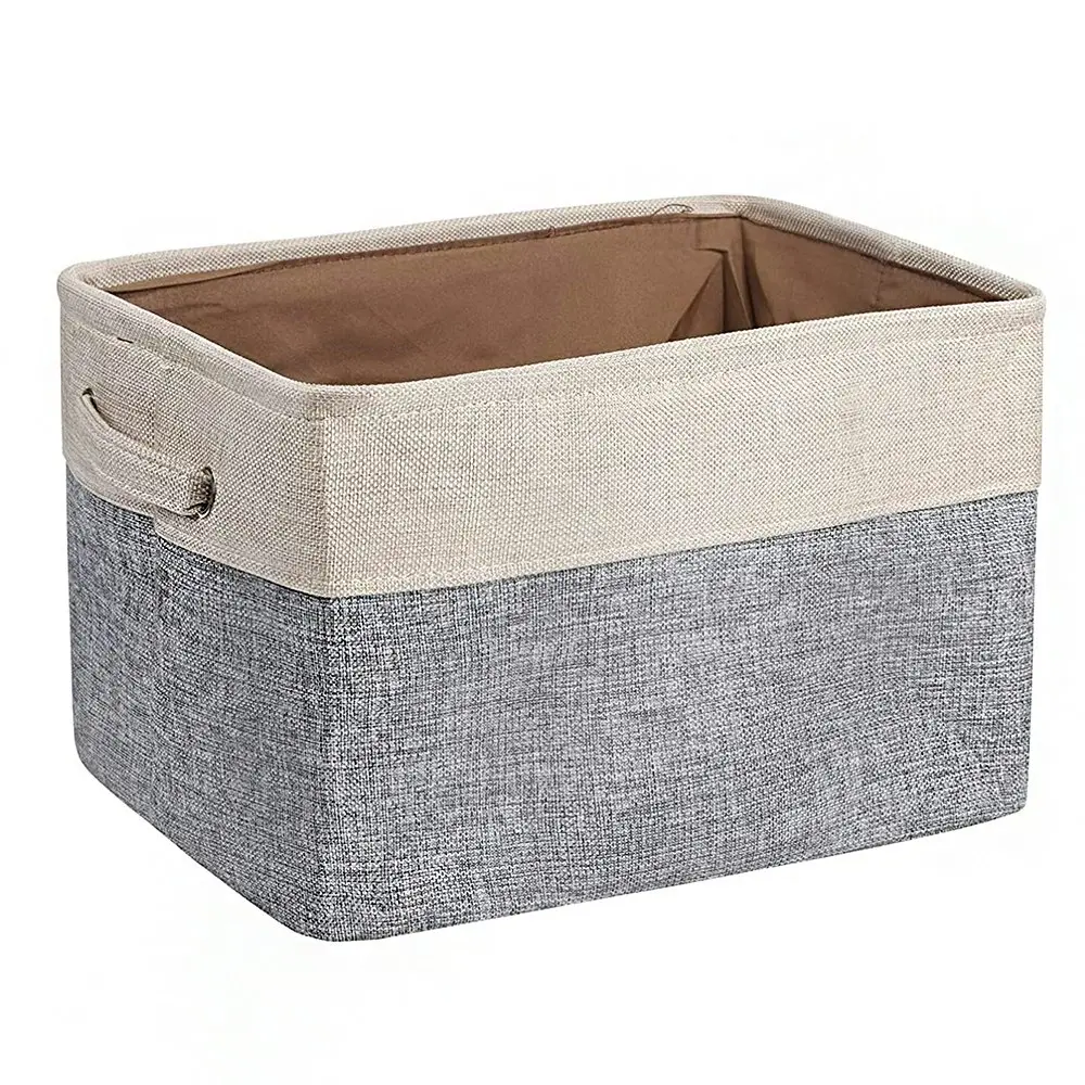 3-Pack Foldable Storage Basket Storage Cube Box Organizer With Handles