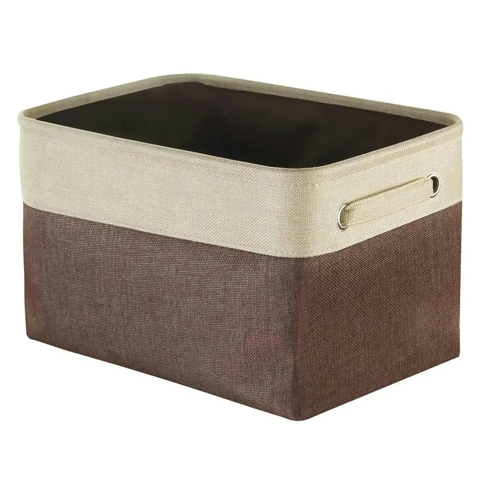 3-Pack Foldable Storage Basket Storage Cube Box Organizer With Handles