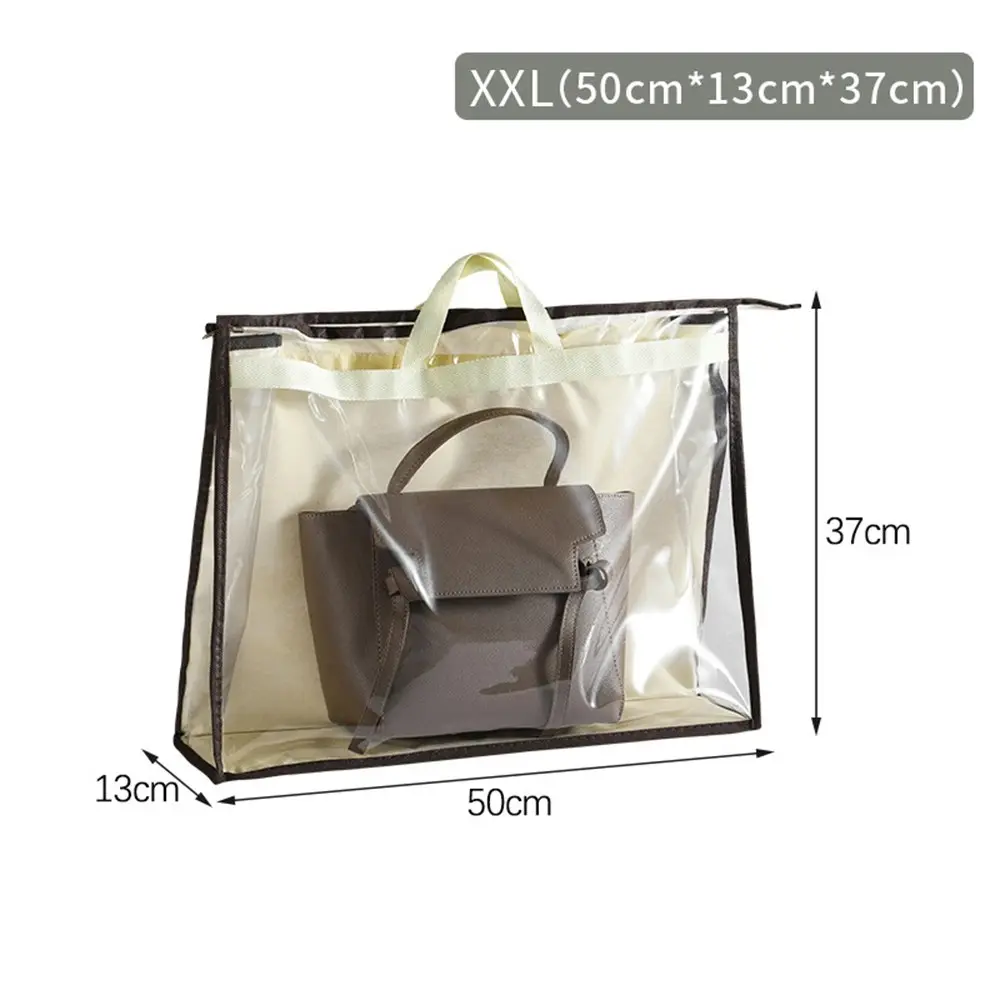 5 Pack Dust-Proof Transparent Handbag Storage Bags Purse Organizer