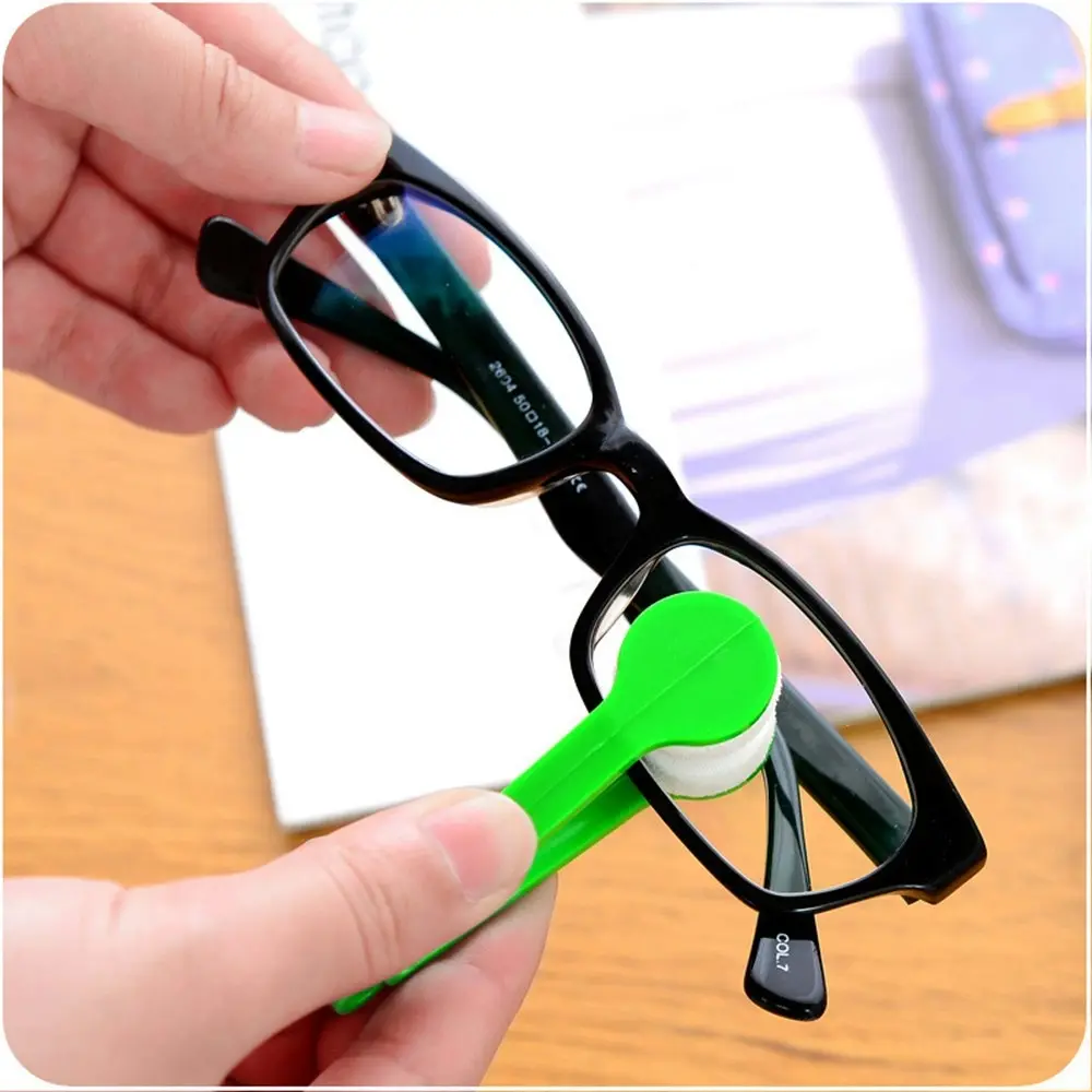 5Pcs Mini Glasses Microfiber Spectacles Cleaning Brush