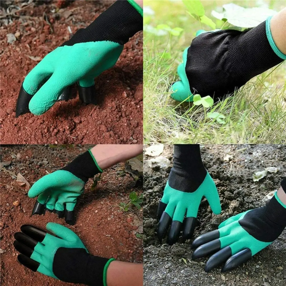 2Pcs Claw Gardening Gloves Outdoor Planting Gloves Garden Protective Gloves