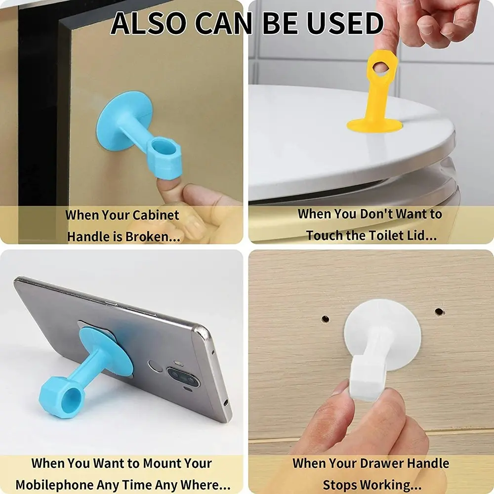 6Pcs Premium Door Handle Stopper for Door Wall Protector Door Knob Silencers