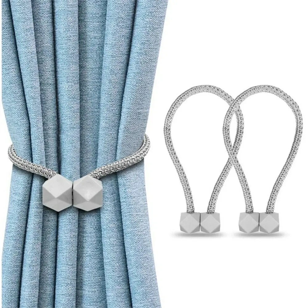 2 pack Magnetic Curtain Tiebacks Tie Backs Decorative Drape TieBacks set