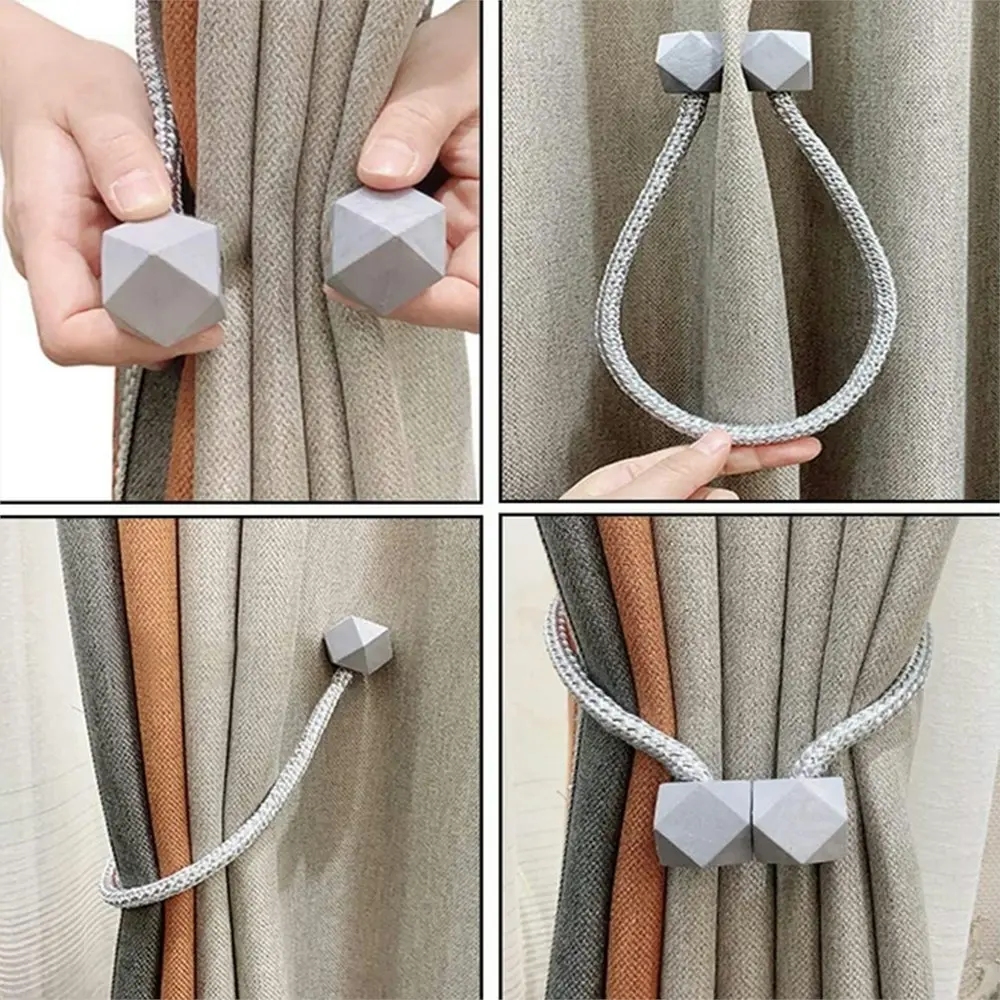 2 pack Magnetic Curtain Tiebacks Tie Backs Decorative Drape TieBacks set