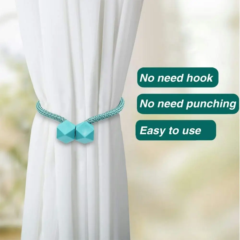 2 pack Magnetic Curtain Tiebacks Tie Backs Decorative Drape TieBacks set