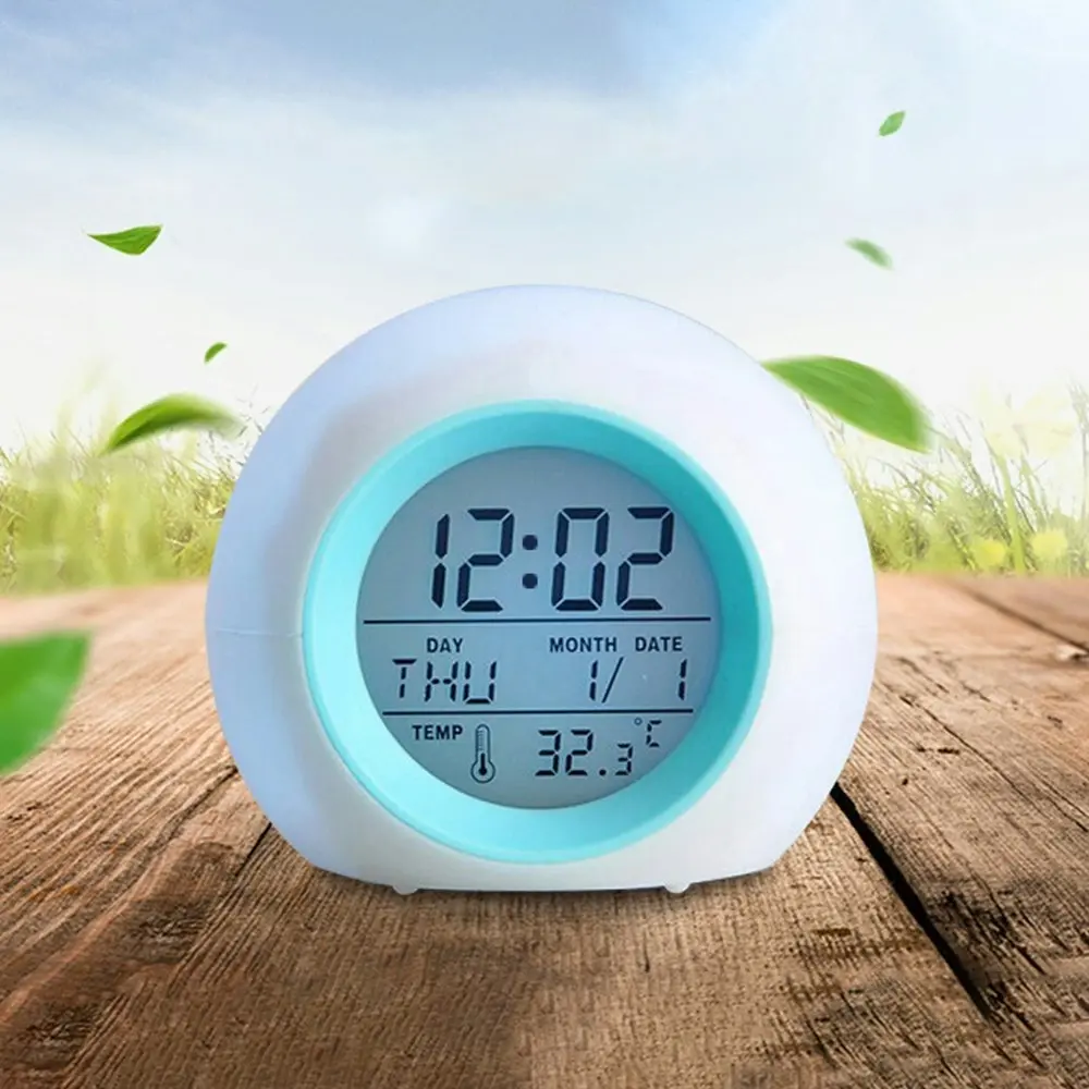 Multi-function LED Digital Alarm Clock with music and Changing Colours