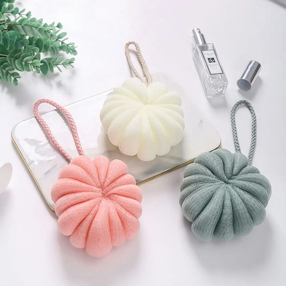 4Pcs Bathroom Bath Ball Pumpkin Bath Flower Ball-4 Color