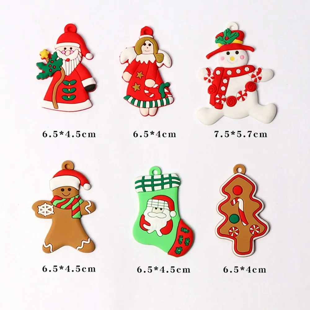 12Pcs Gingerbread Man Hanging Ornaments,Christmas Tree Decoration Pendant