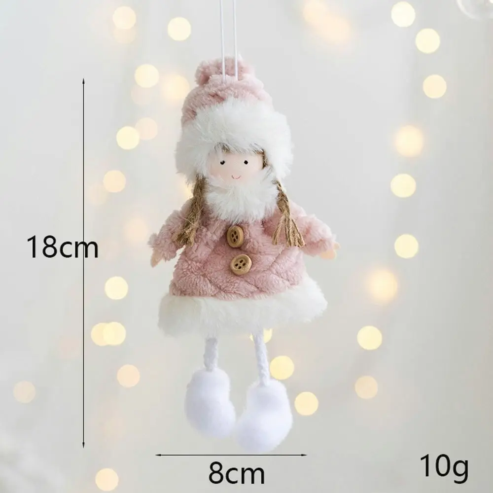 4Pcs Christmas Exquisite Decorative Adorable Xmas Angel Girl Snowman Plush Doll