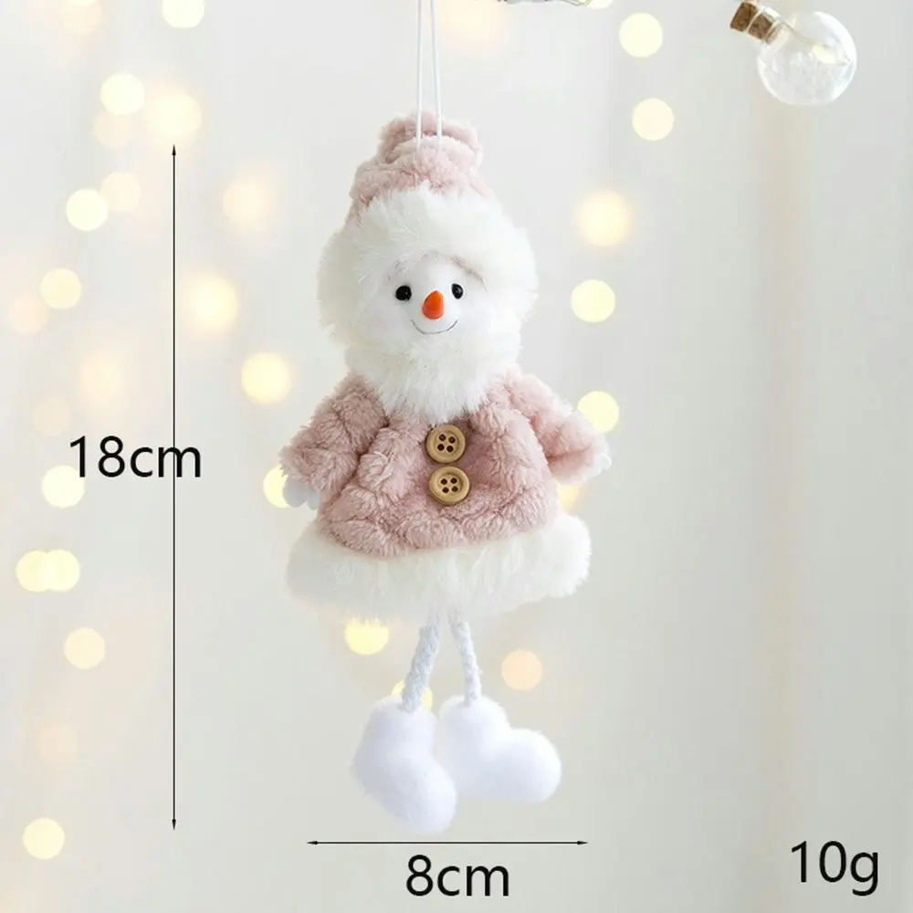 4Pcs Christmas Exquisite Decorative Adorable Xmas Angel Girl Snowman Plush Doll