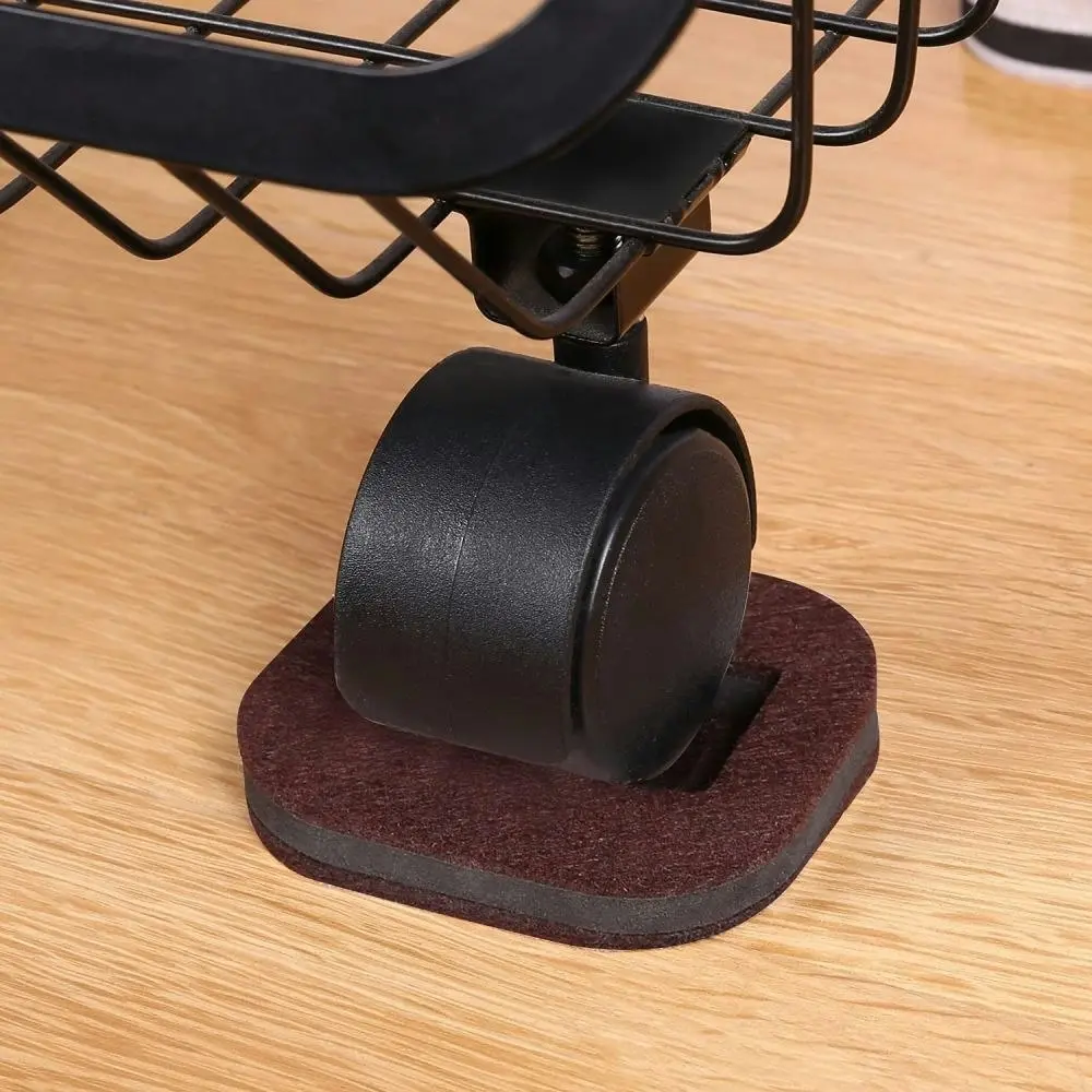 Felt Pads Bottom Furniture Caster Cups Swivel Chair Fixed Holder Card