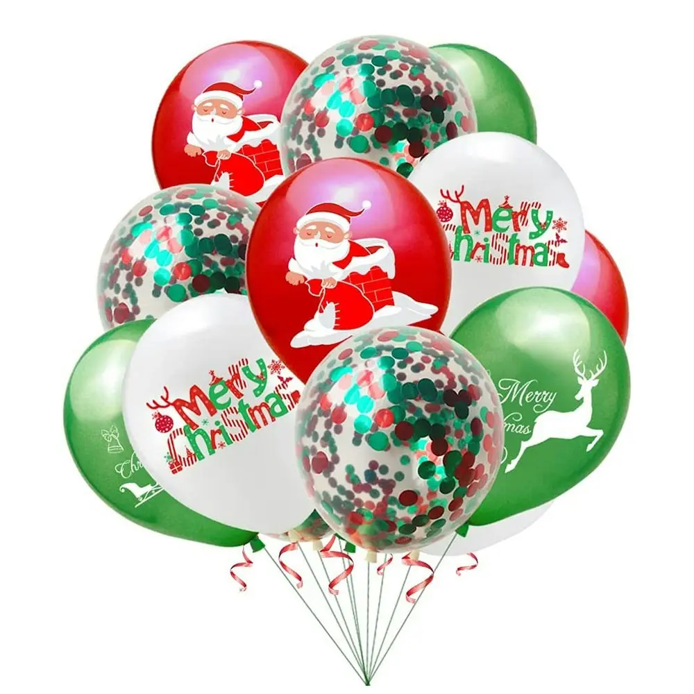 Christmas Party Supplies Decorations Kit Xmas Party Banner Balloons Set