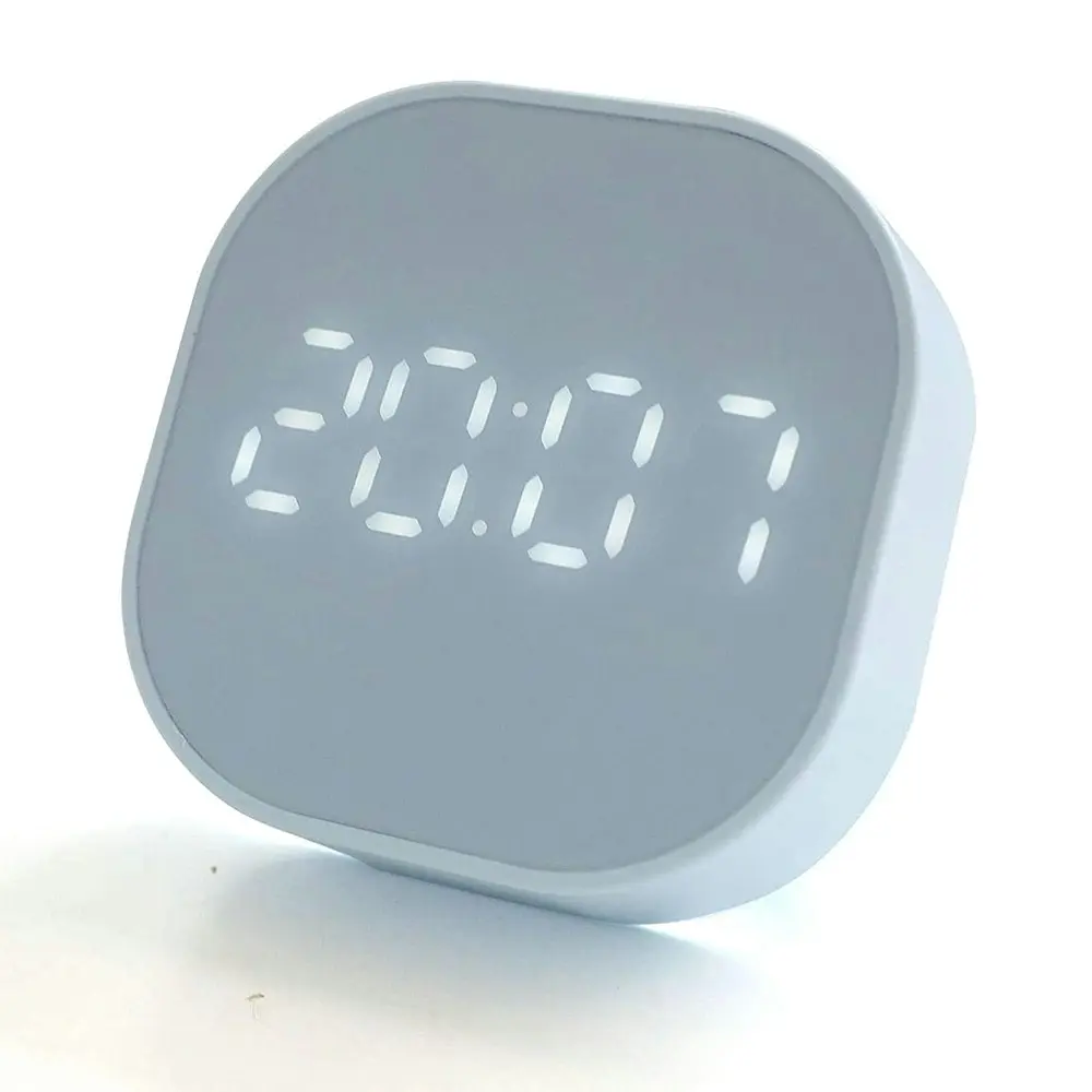 Mini Square Silent Bedside Alarm Clock for Room Decor