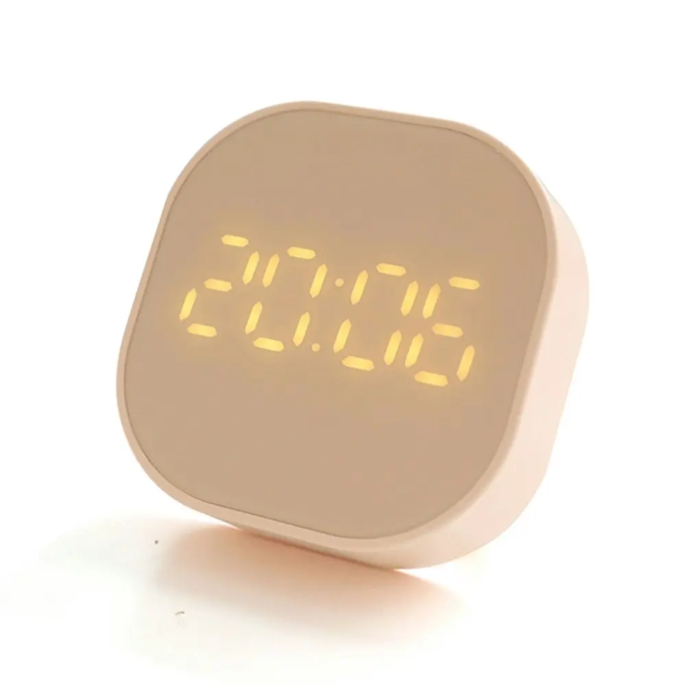 Mini Square Silent Bedside Alarm Clock for Room Decor