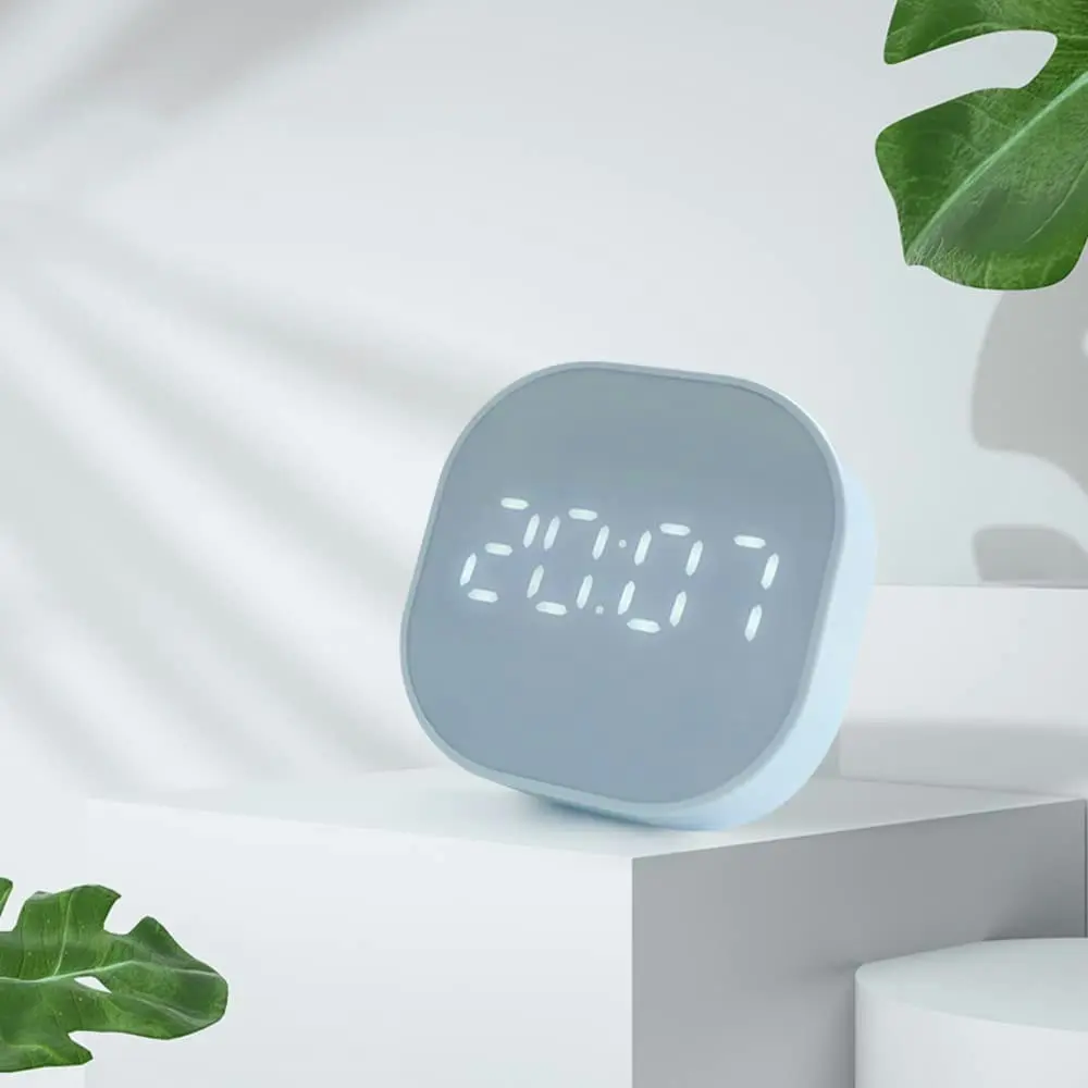 Mini Square Silent Bedside Alarm Clock for Room Decor