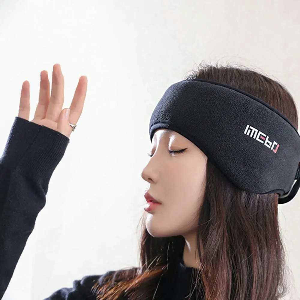 Winter Soundproof Earmuffs Adjustable Warmer Head Band Sleep Eye Mask Hair Band