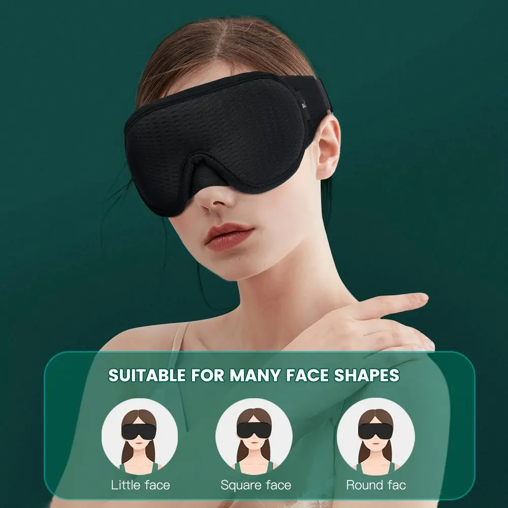 3D Sleeping Mask Block Out Light Sleep Mask For Eyes Soft Sleeping Aid Eye Mask