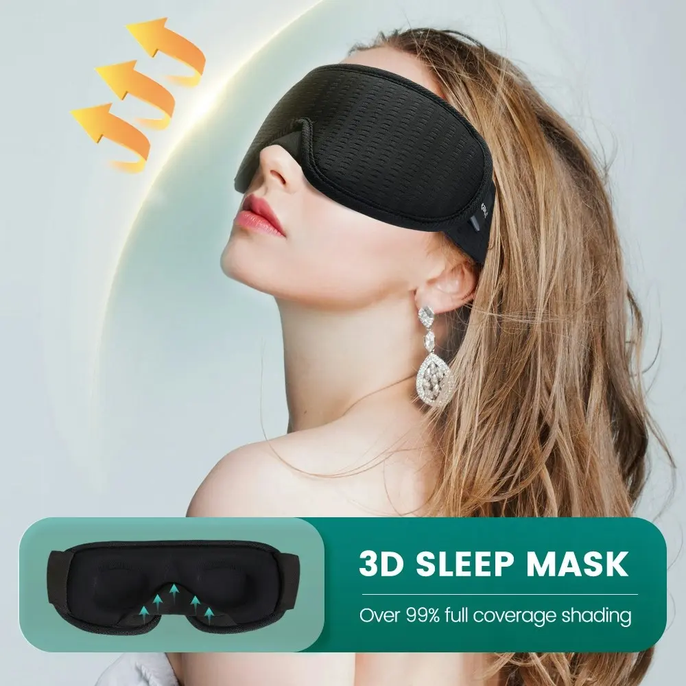 3D Sleeping Mask Block Out Light Sleep Mask For Eyes Soft Sleeping Aid Eye Mask