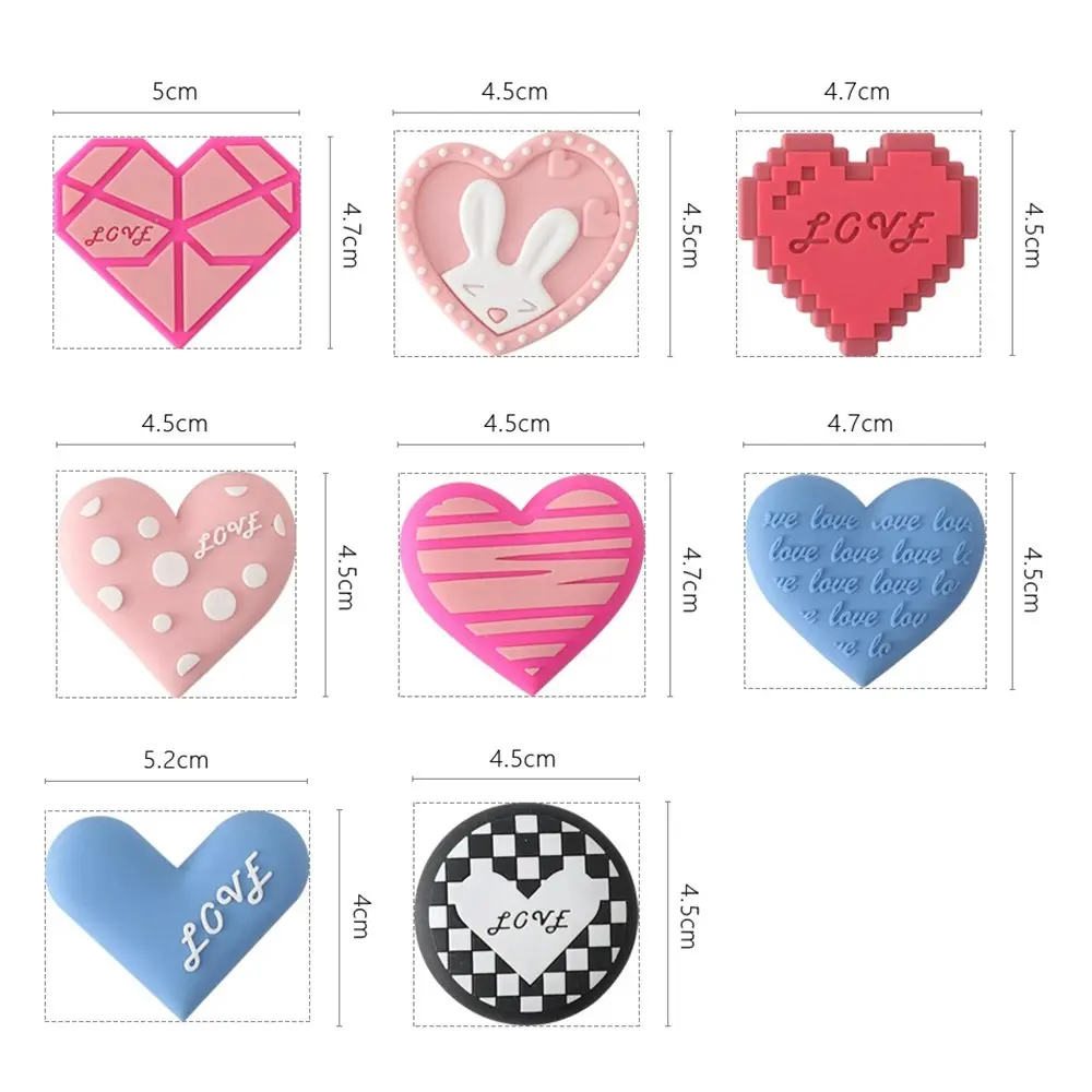 8 Pack Love Heart Fridge Magnet Message Board Magnetic Refrigerator Sticker