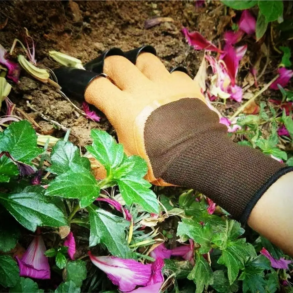 2 Pairs Garden Gloves With Claws For Digging ?And Planting