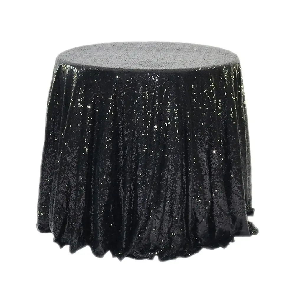 Sequin Tablecloth 100CM Round Sparkly Drape Table Cloths Table Cover Overlay