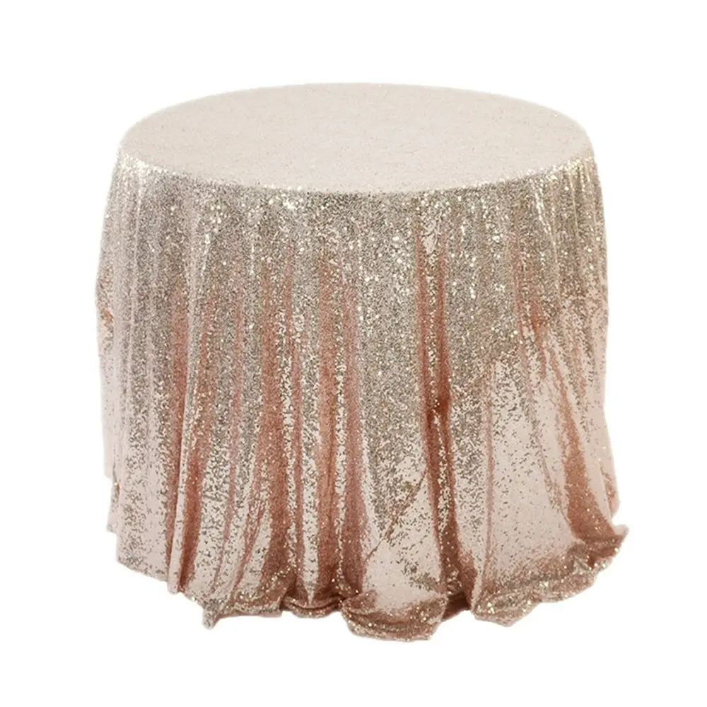 Sequin Tablecloth 100CM Round Sparkly Drape Table Cloths Table Cover Overlay