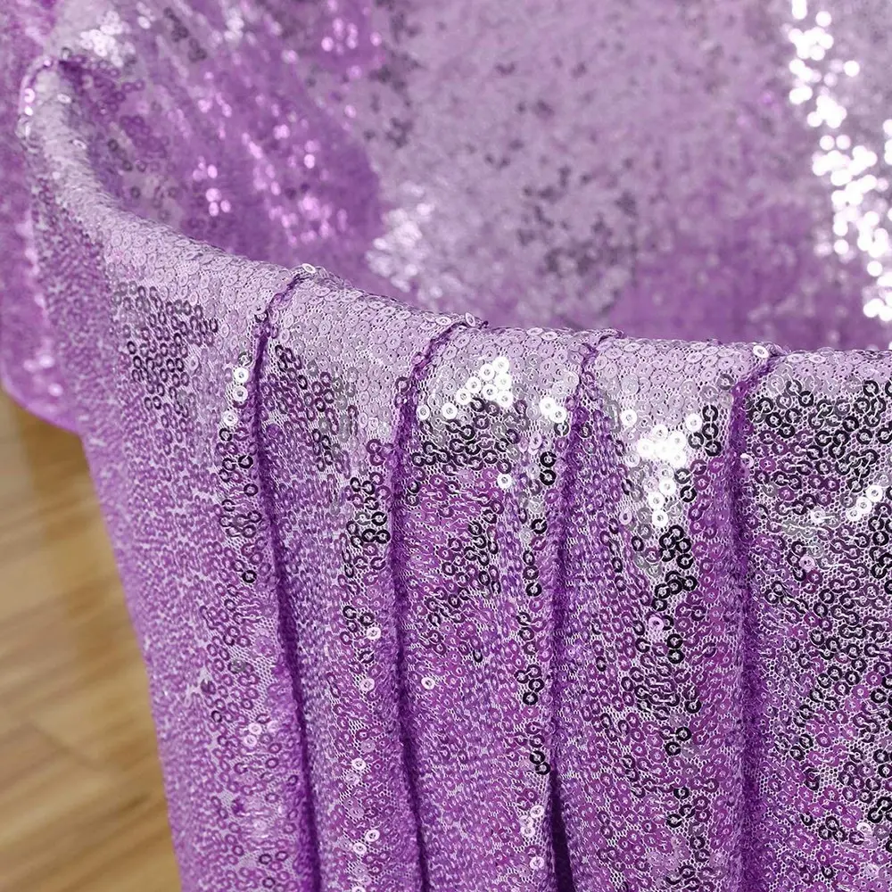 Sequin Tablecloth 100CM Round Sparkly Drape Table Cloths Table Cover Overlay