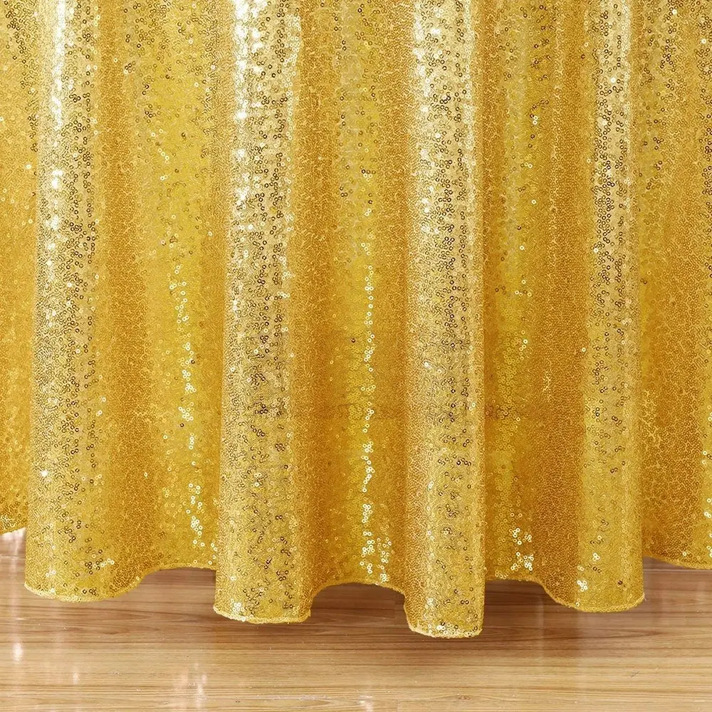 Sequin Tablecloth 100CM Round Sparkly Drape Table Cloths Table Cover Overlay