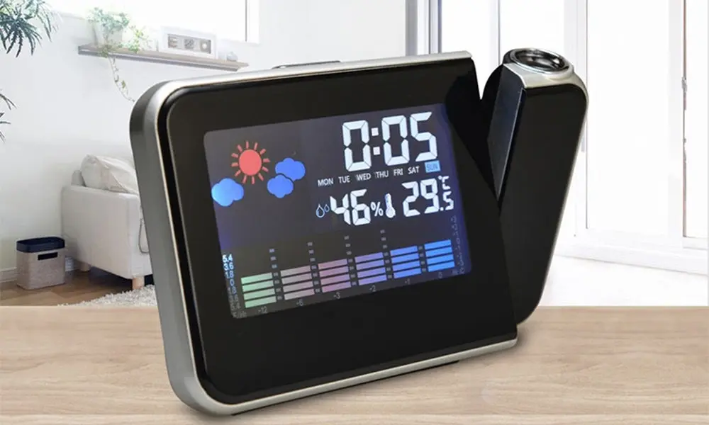 Digital Projector Alarm Clock & Weather Station