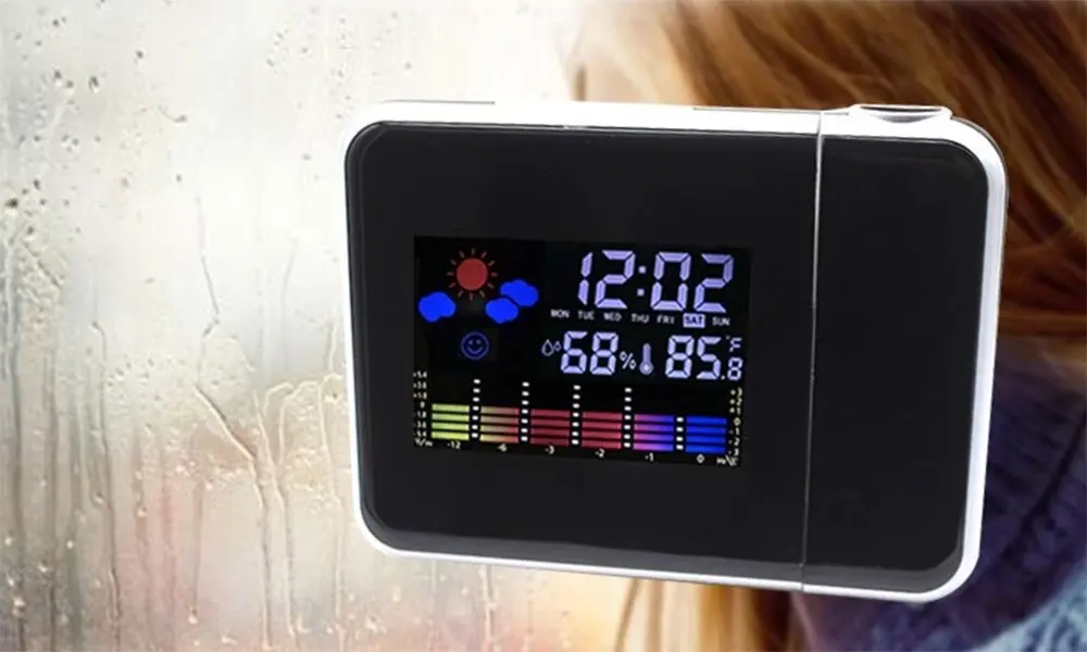 Digital Projector Alarm Clock & Weather Station