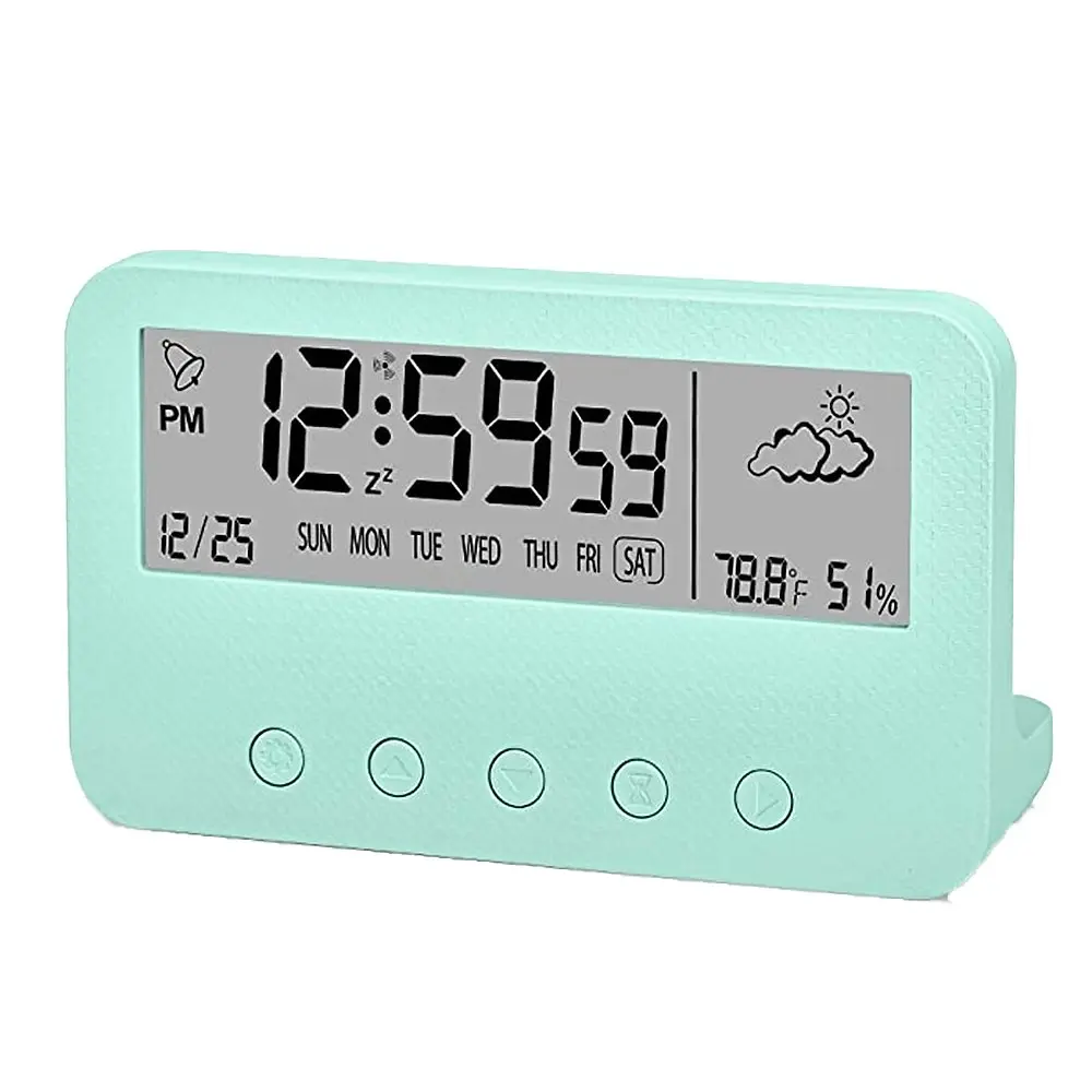 Digital Alarm Clock With Countdown,Weather And Night Light