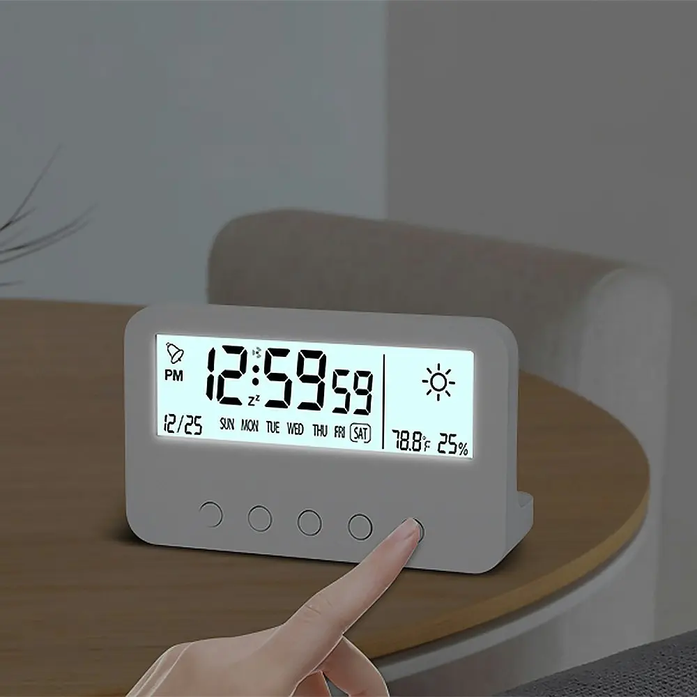 Digital Alarm Clock With Countdown,Weather And Night Light