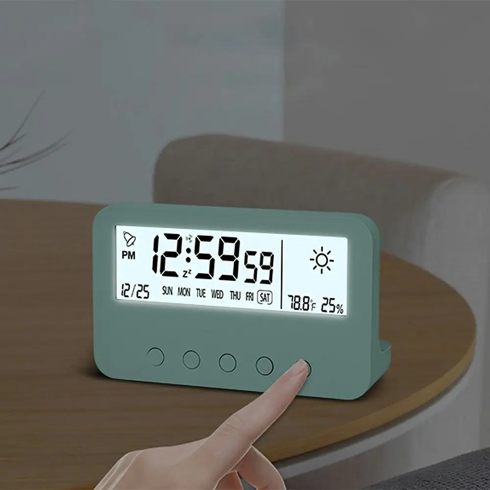 Digital Alarm Clock With Countdown,Weather And Night Light