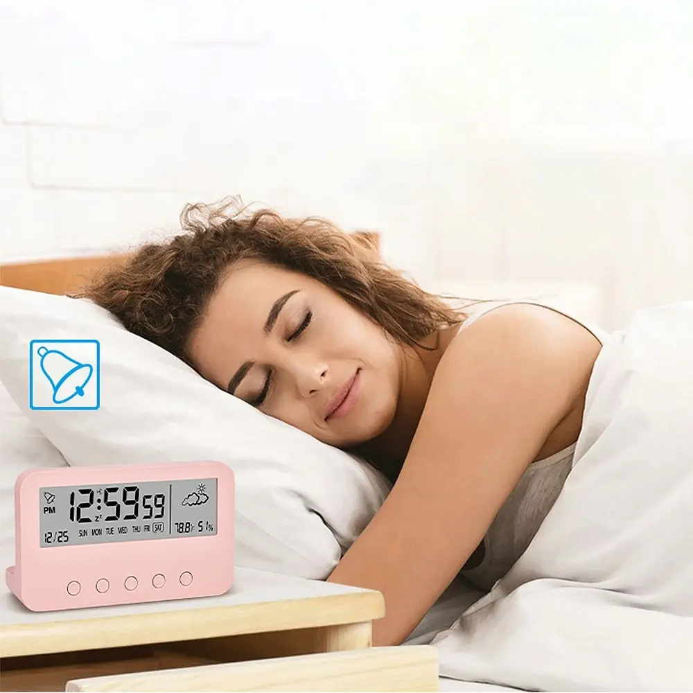 Digital Alarm Clock With Countdown,Weather And Night Light