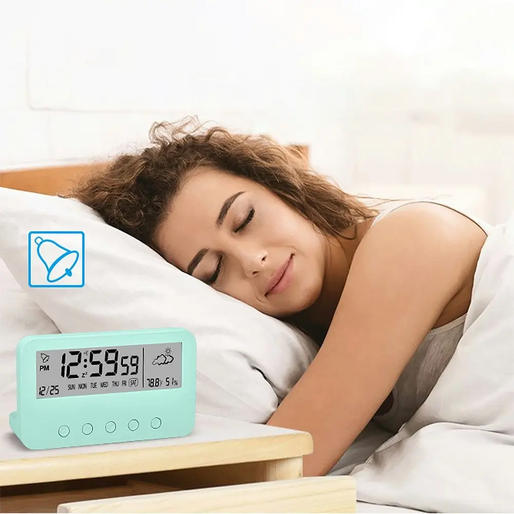 Digital Alarm Clock With Countdown,Weather And Night Light