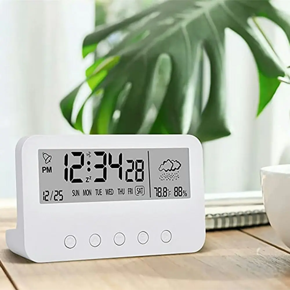 Digital Alarm Clock With Countdown,Weather And Night Light