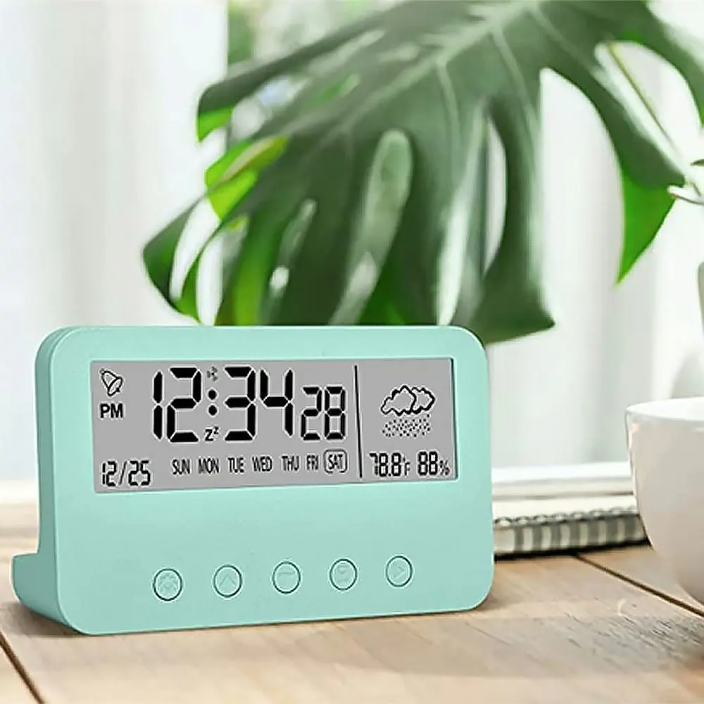 Digital Alarm Clock With Countdown,Weather And Night Light