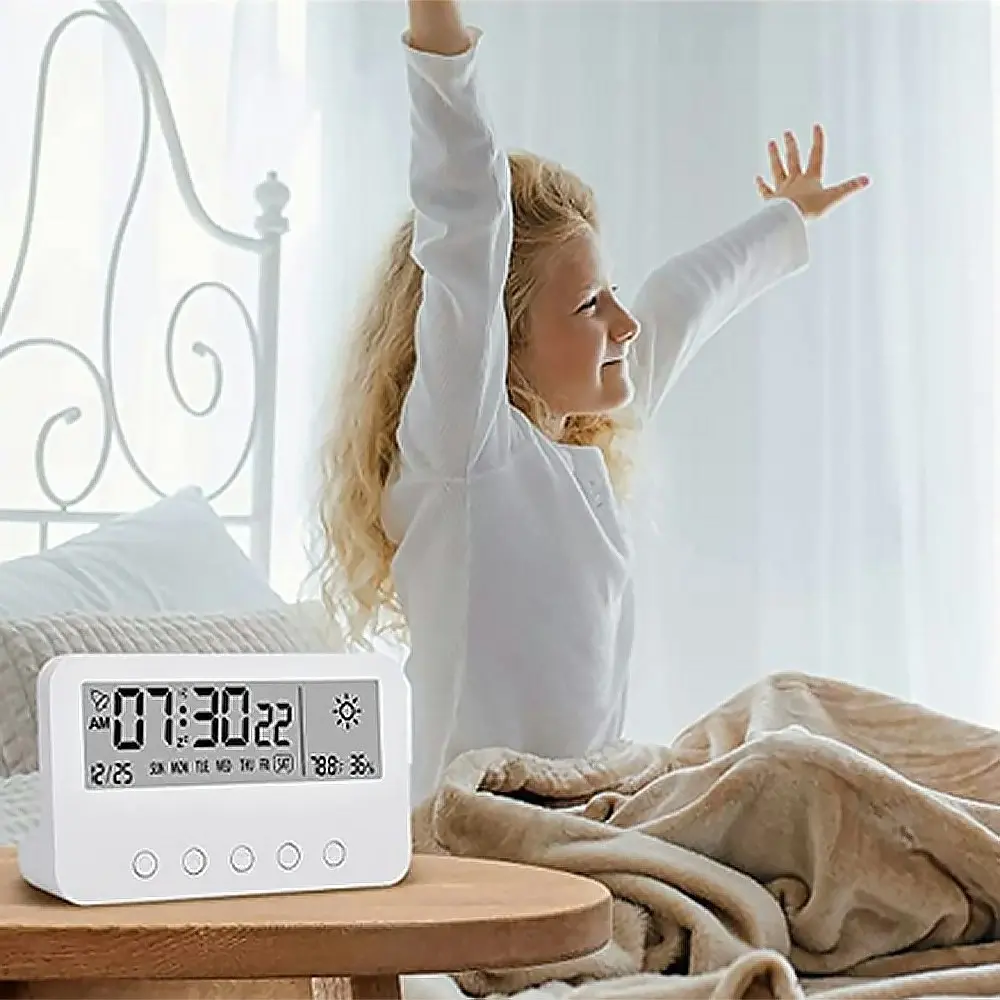 Digital Alarm Clock With Countdown,Weather And Night Light