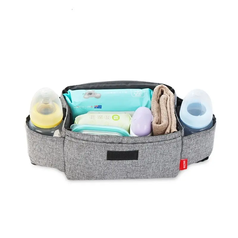 Universal Baby Stroller Organizer Diaper Storage Detachable Bag Pockets