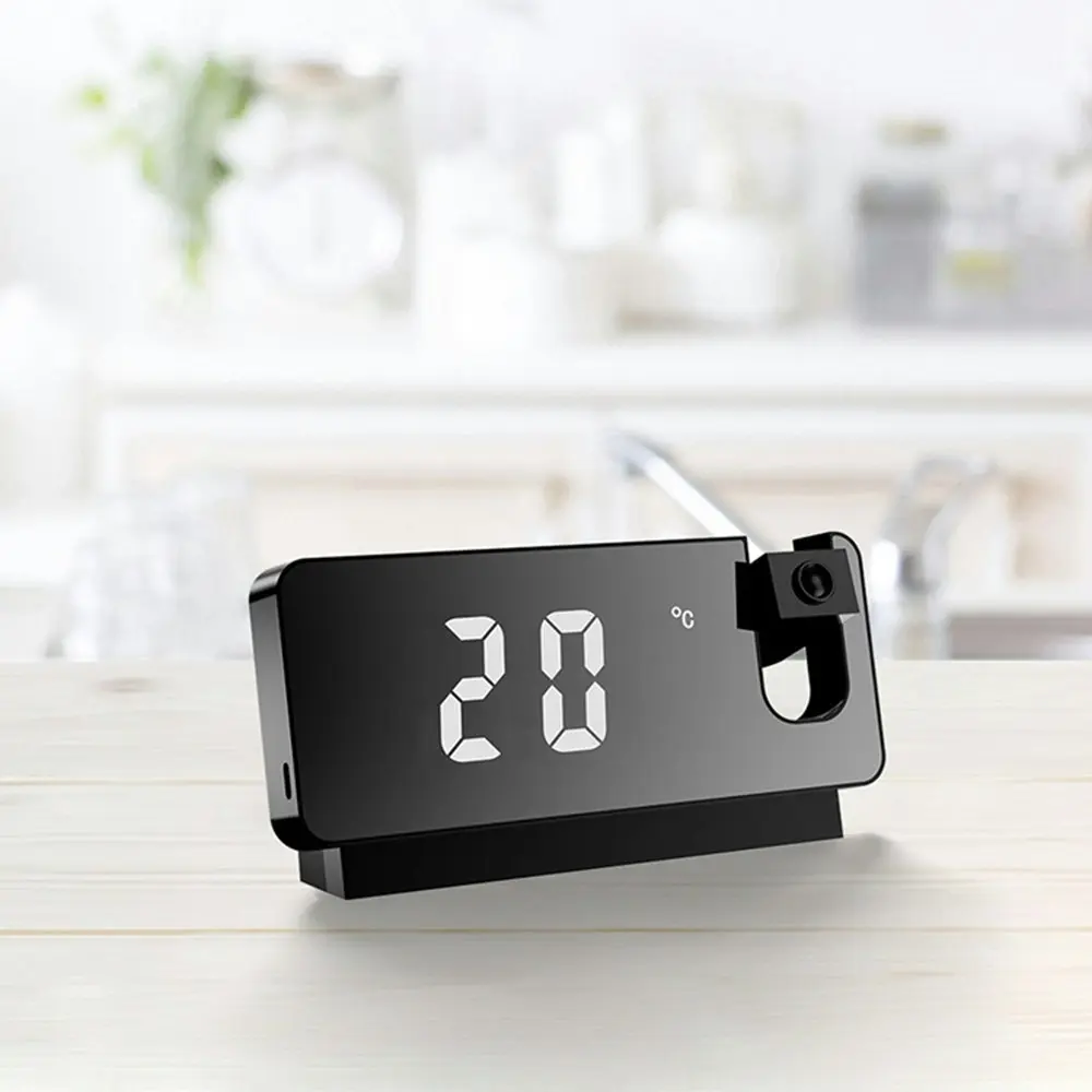 LED Projection Electronic Alarm Clock With Temperature