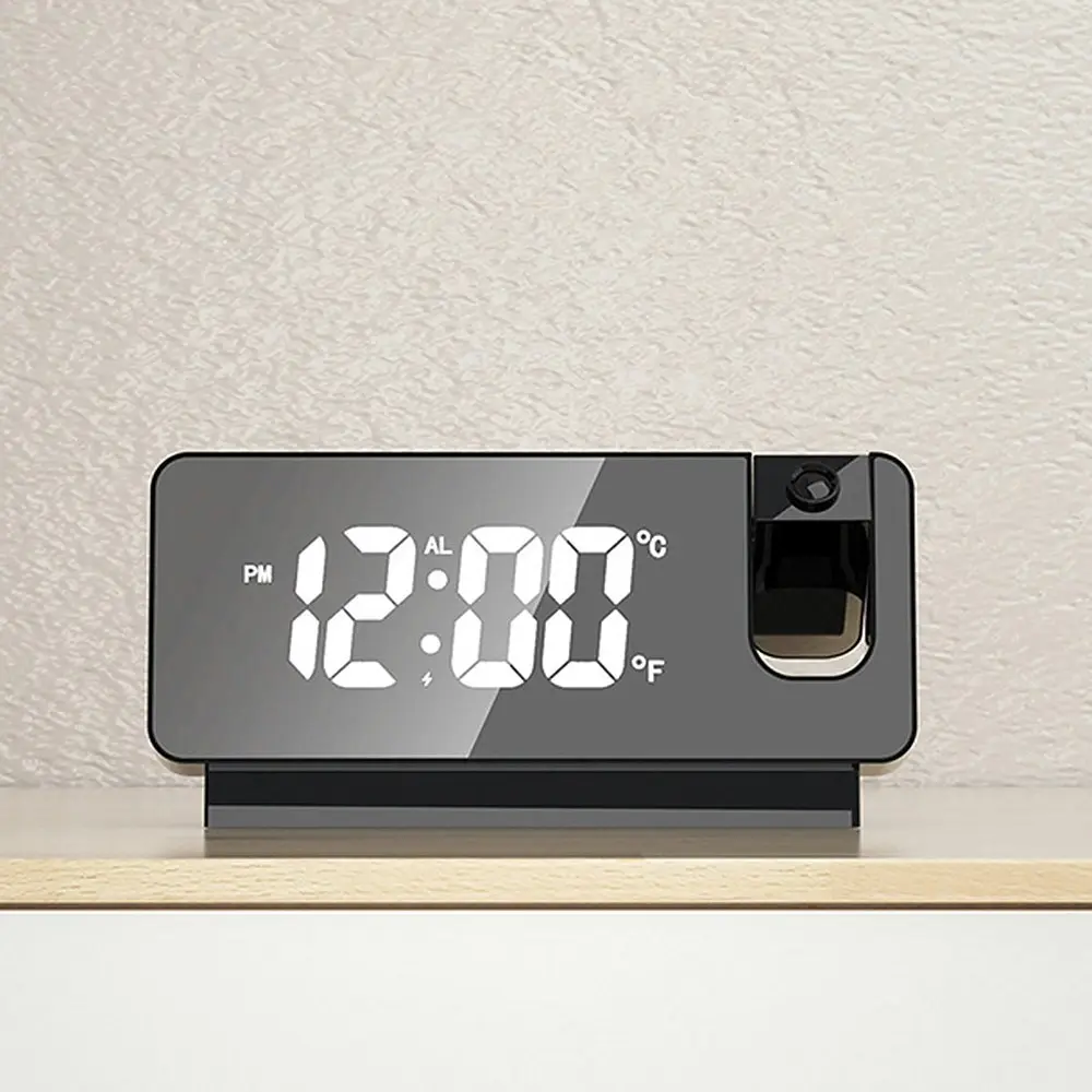 LED Projection Electronic Alarm Clock With Temperature