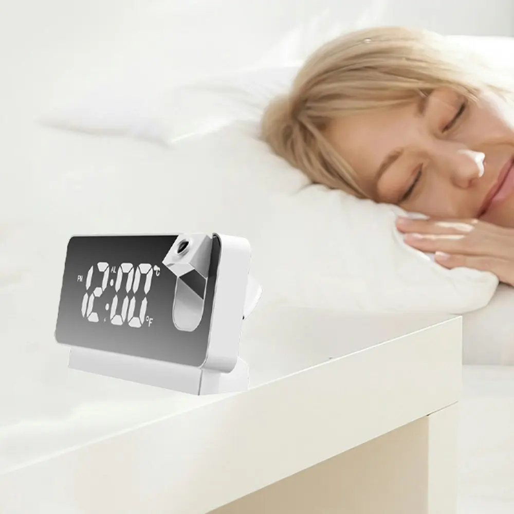 LED Projection Electronic Alarm Clock With Temperature