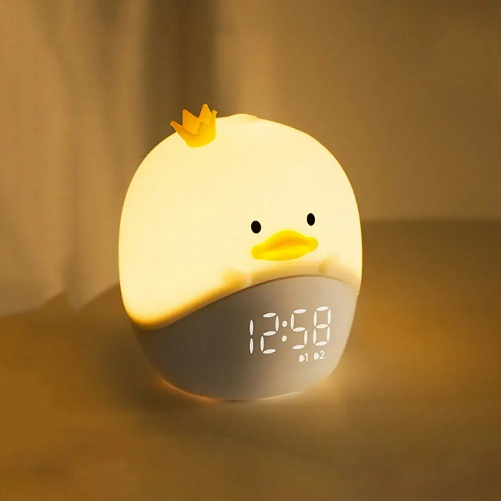 Cartoon Alarm LED Smart Alarm Clock Children's Bed Parent Betal Mid Night Light