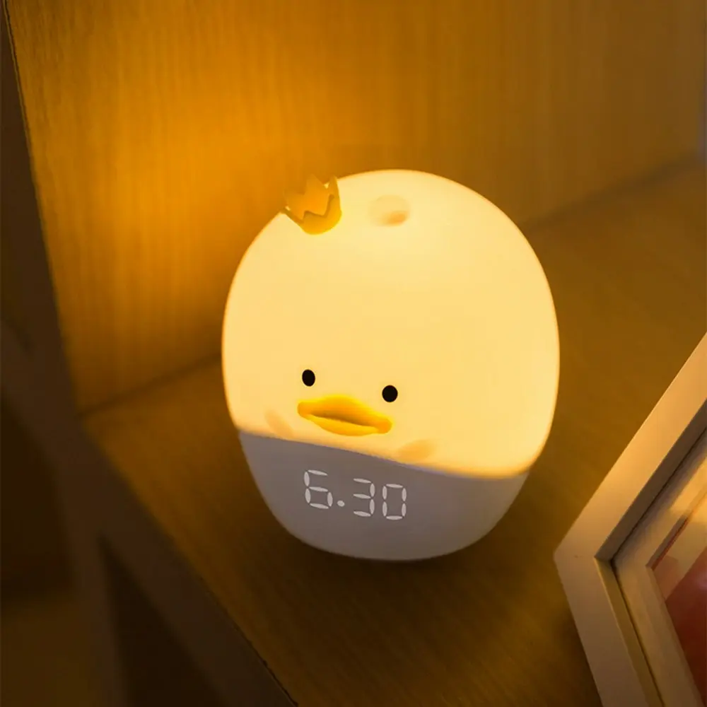 Cartoon Alarm LED Smart Alarm Clock Children's Bed Parent Betal Mid Night Light