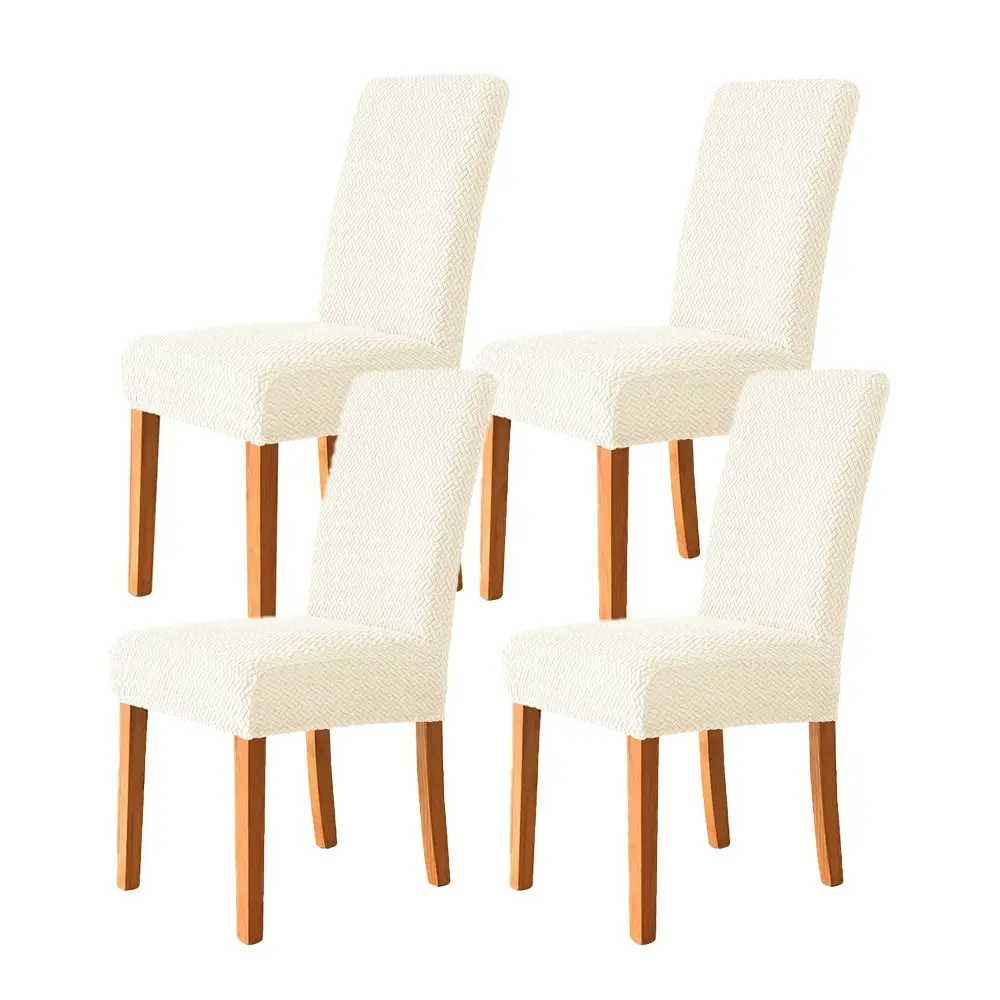 4 Pcs Dining Chair Covers Stretch Spandex Dining Chair Protector Slipcovers