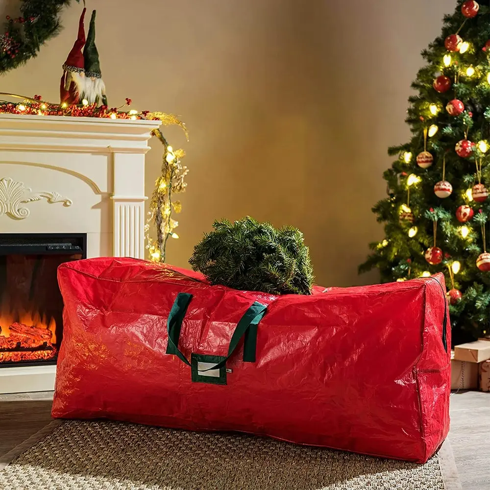 Heavy Duty Christmas Tree Storage Bag Fits 9FT Tall Xmas Trees Waterproof Xmas Tree Bag